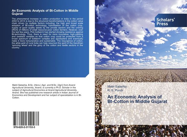Produktbild: An Economic Analysis of Bt-Cotton in Middle Gujarat