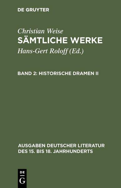 Produktbild: Historische Dramen II