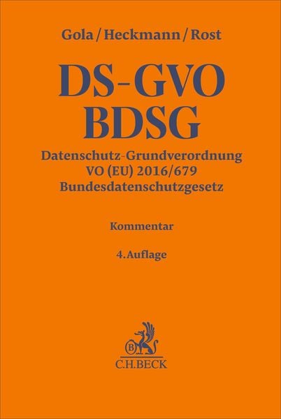 Produktbild: Datenschutz-Grundverordnung VO (EU) 2016/679, Bundesdatenschutzgesetz. DS-GVO / BDSG