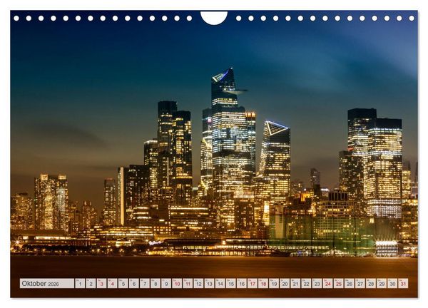 Produktbild: NEW YORK CITY Urbane Magie (Wandkalender 2026 DIN A4 quer), CALVENDO Monatskalender