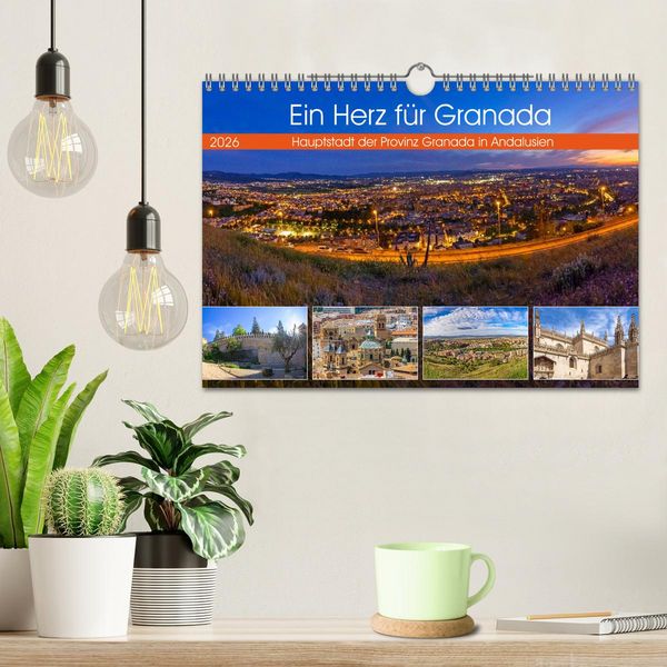 Produktbild: Ein Herz f&uuml;r Granada (Wandkalender 2026 DIN A4 quer), CALVENDO Monatskalender