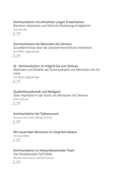 Produktbild: Kommunizieren in Palliative Care und Hospizarbeit