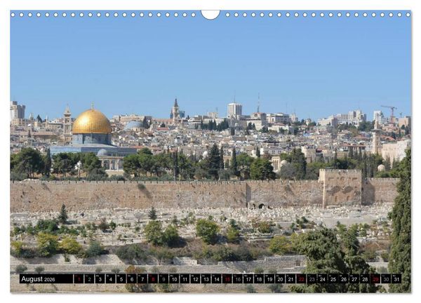 Produktbild: Jerusalem - die Goldene Stadt (Wandkalender 2026 DIN A3 quer), CALVENDO Monatskalender