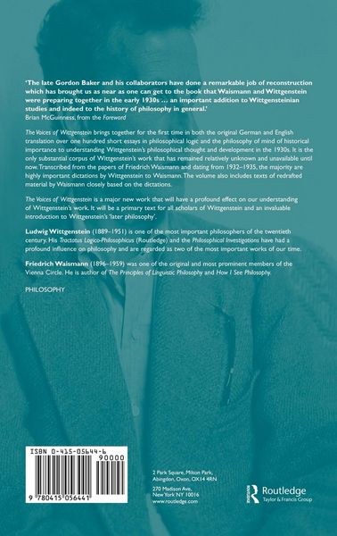 Produktbild: The Voices of Wittgenstein