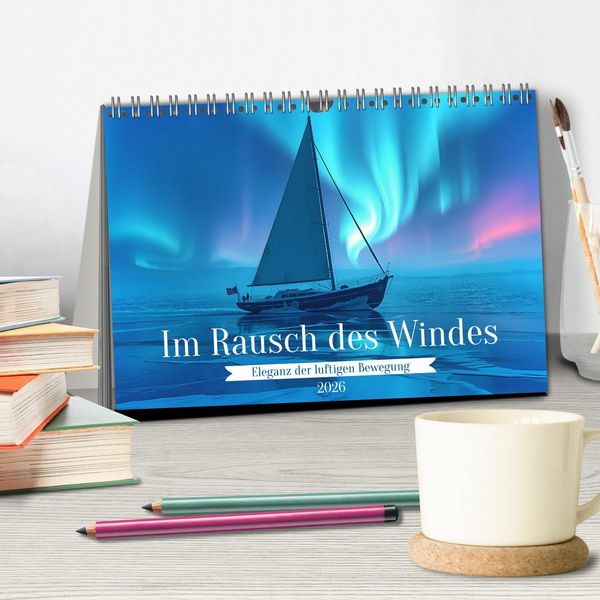 Produktbild: Im Rausch des Windes (Tischkalender 2026 DIN A5 quer), CALVENDO Monatskalender
