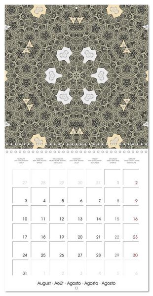 Produktbild: Mandalas Recherche int&eacute;rieure (Calendrier mural carr&eacute; 2026 30x30 cm) Calendrier double avec une page pour vos prises de notes