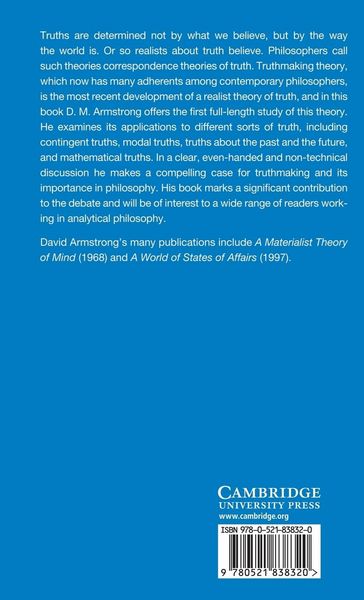 Produktbild: Truth and Truthmakers