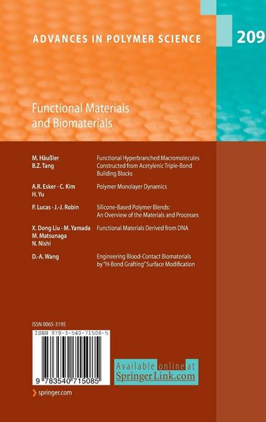 Produktbild: Functional Materials and Biomaterials