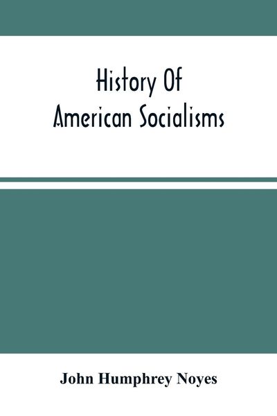 Produktbild: History Of American Socialisms
