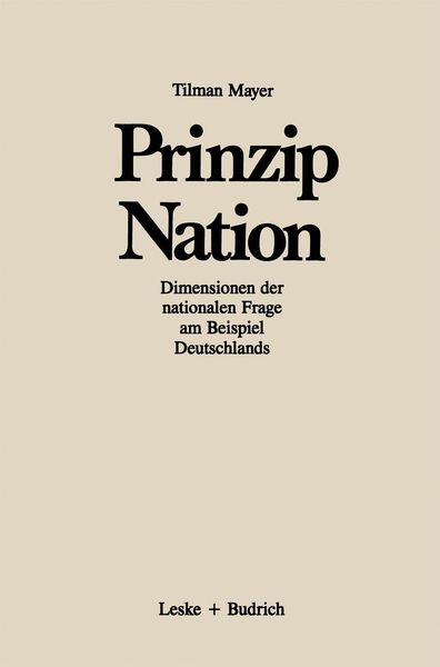 Produktbild: Prinzip Nation