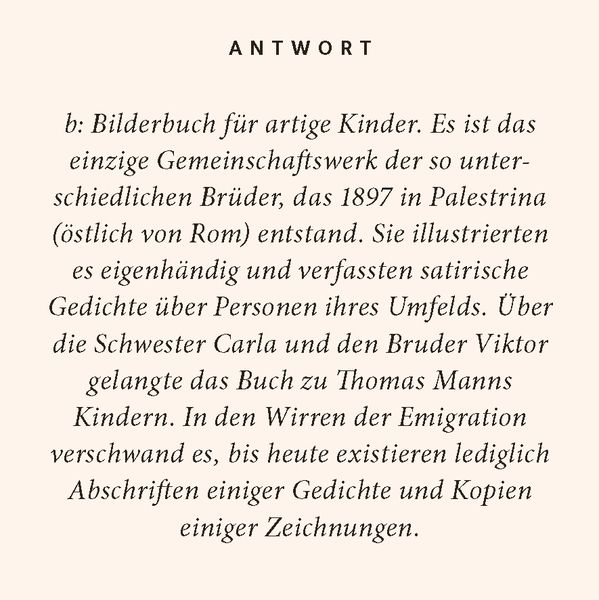 Produktbild: Thomas Mann-Quiz
