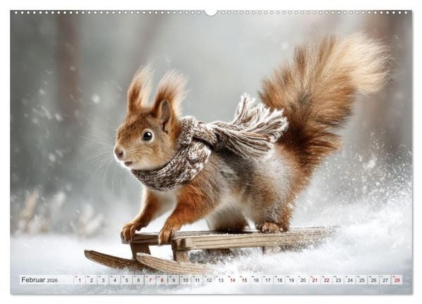 Produktbild: Hazelnuts Abenteuer (hochwertiger Premium Wandkalender 2026 DIN A2 quer), Kunstdruck in Hochglanz