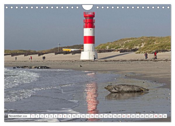 Produktbild: Helgoland - Hochseeinsel in der Nordsee (Wandkalender 2026 DIN A4 quer), CALVENDO Monatskalender