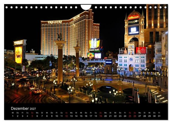 Produktbild: Las Vegas (Wandkalender 2027 DIN A4 quer), CALVENDO Monatskalender