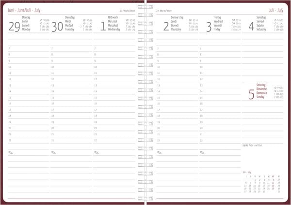 Produktbild: Wochenplaner Flower Ringbuch 2027
