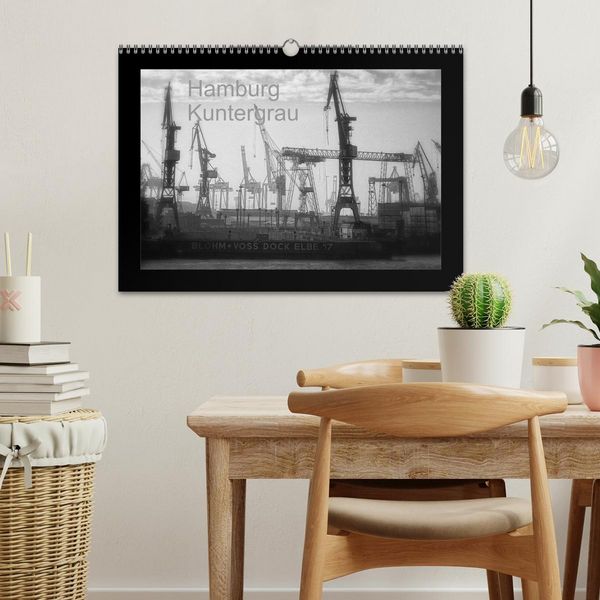 Produktbild: Hamburg Kuntergrau (Wandkalender 2026 DIN A3 quer), CALVENDO Monatskalender