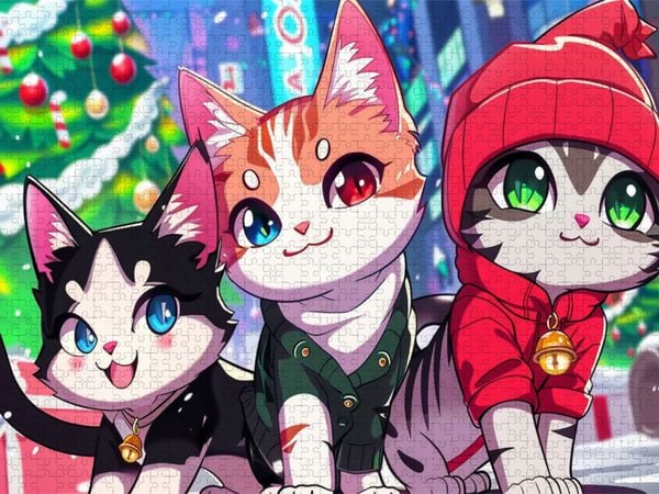 Produktbild: CALVENDO Puzzle Unterm Weihnachtsbaum | 1000 Teile Lege-Gr&ouml;&szlig;e 64x48cm Foto-Puzzle f&uuml;r gl&uuml;ckliche Stunden