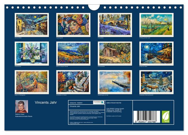 Produktbild: Vincents Jahr (Wandkalender 2026 DIN A4 quer), CALVENDO Monatskalender