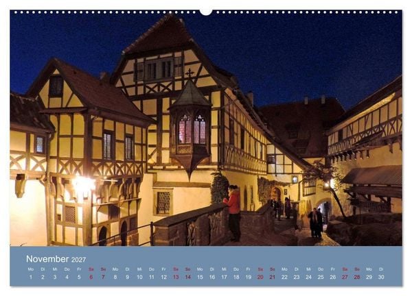 Produktbild: Die Wartburg - Weltkulturerbe im Herzen Deutschlands (hochwertiger Premium Wandkalender 2027 DIN A2 quer), Kunstdruck in Hochglanz
