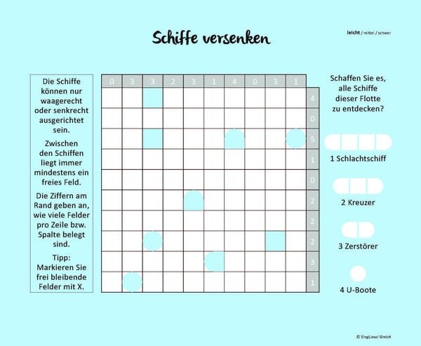Produktbild: Schiffe versenken f&uuml;r 1 Spieler 1