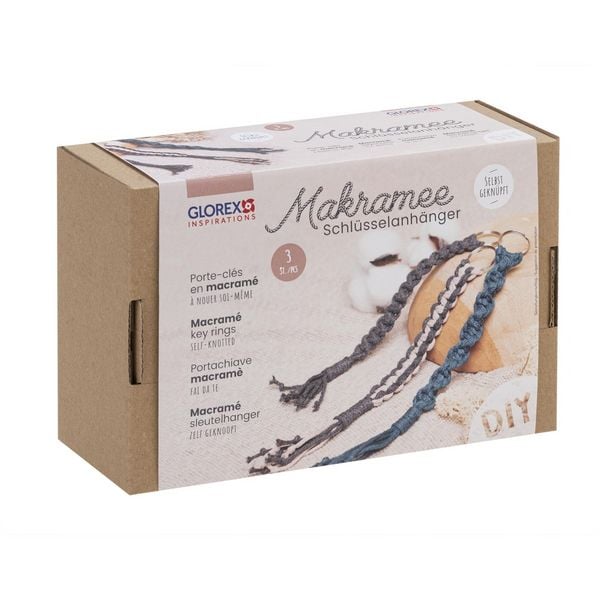 Produktbild: Bastelset Makramee Schl&uuml;sselanh&auml;nger