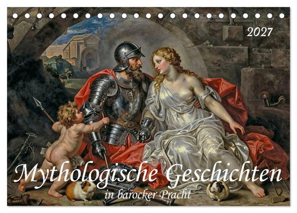 Produktbild: Mythologische Geschichten in barocker Pracht (Tischkalender 2027 DIN A5 quer), CALVENDO Monatskalender