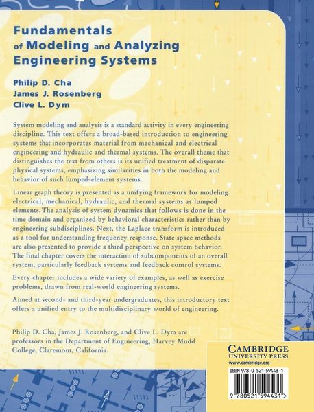Produktbild: Fundamentals of Modeling and Analyzing Engineering Systems
