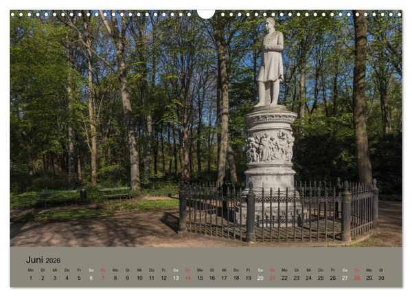 Produktbild: Gro&szlig;er Tiergarten Berlin - Von Dichtern und Komponisten (Wandkalender 2026 DIN A3 quer), CALVENDO Monatskalender