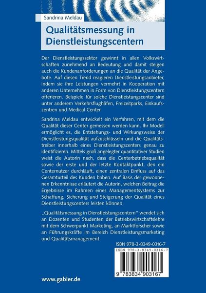 Produktbild: Qualit&auml;tsmessung in Dienstleistungscentern