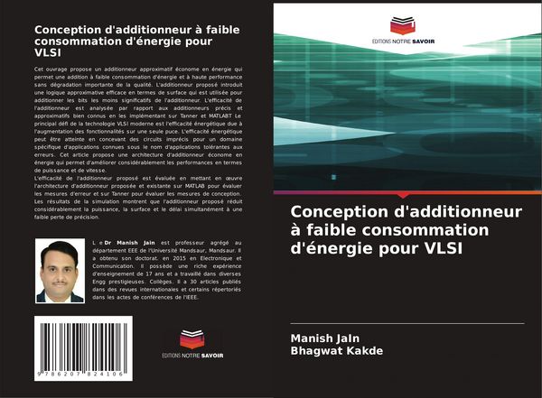 Produktbild: Conception d'additionneur &agrave; faible consommation d'&eacute;nergie pour VLSI