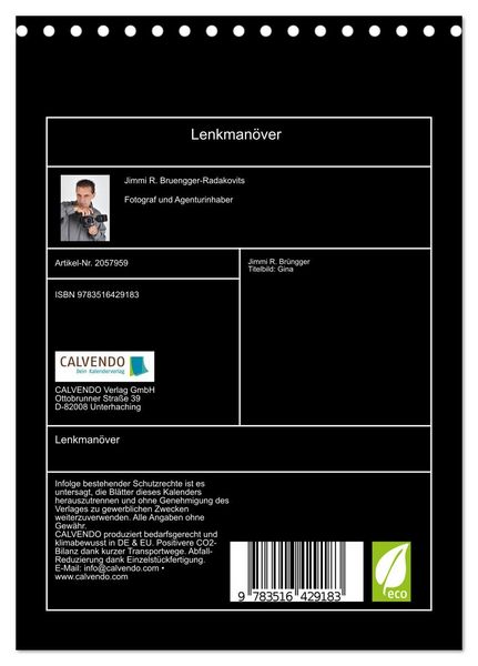 Produktbild: Lenkman&ouml;ver (Tischkalender 2026 DIN A5 hoch), CALVENDO Monatskalender