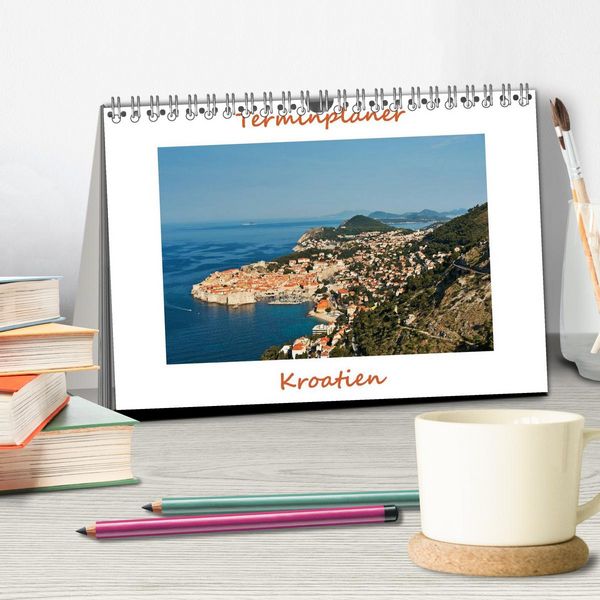 Produktbild: Kroatien, Terminplaner (Tischkalender 2026 DIN A5 quer), CALVENDO Monatskalender