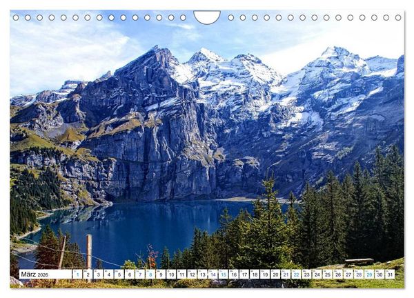 Produktbild: Gr&uuml;ezi . Landschaften in der Schweiz (Wandkalender 2026 DIN A4 quer), CALVENDO Monatskalender