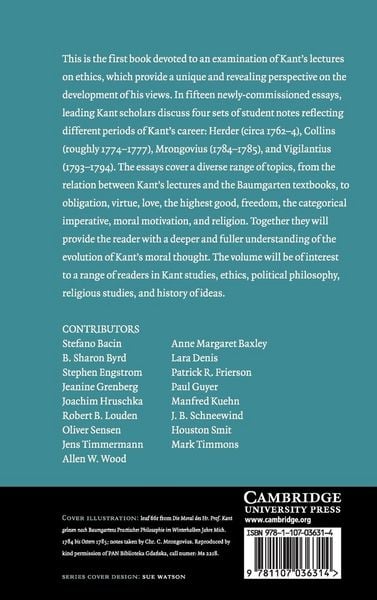 Produktbild: Kant's Lectures on Ethics