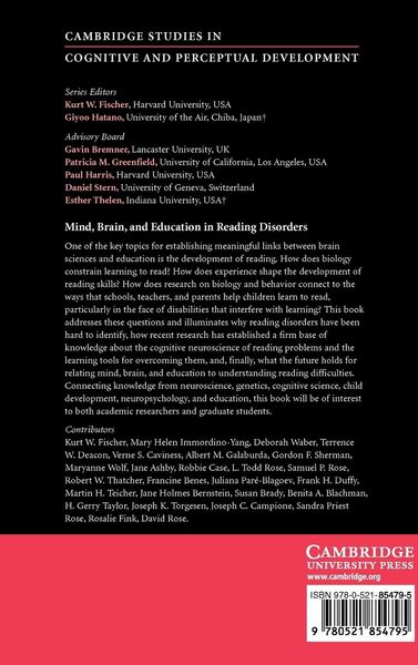 Produktbild: Mind, Brain and Education in Reading Disorders