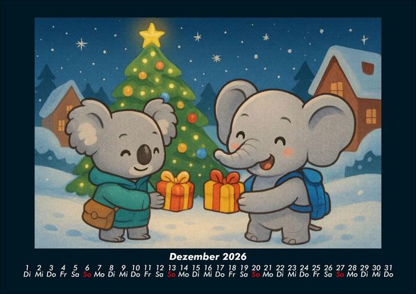Produktbild: Kiki & Raffi - Reise durch Kanada 2026 Fotokalender DIN A4