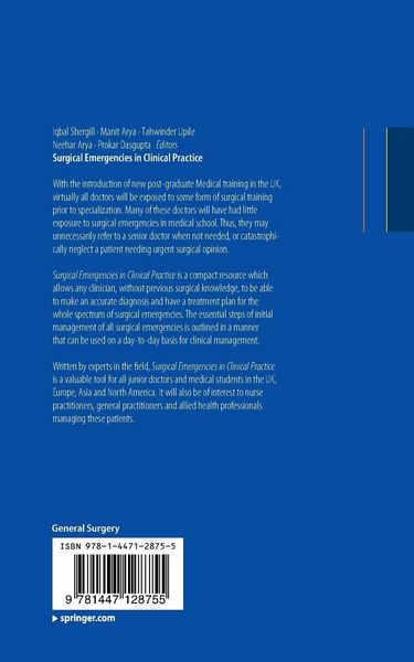 Produktbild: Surgical Emergencies in Clinical Practice