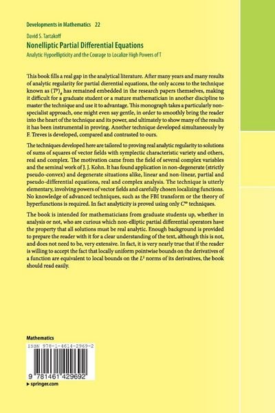Produktbild: Nonelliptic Partial Differential Equations