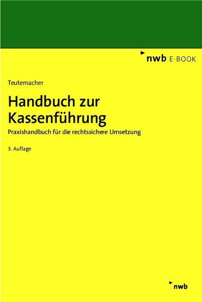 Produktbild: Handbuch zur Kassenf&uuml;hrung