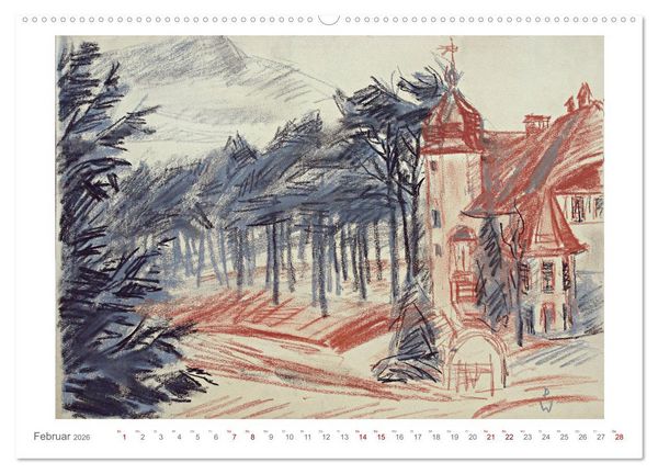 Produktbild: Landschaft im Licht. Daniel Wohlgemuth 1876-1967 (Wandkalender 2026 DIN A2 quer), CALVENDO Monatskalender