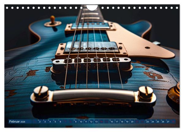 Produktbild: Wegbegleiter Gitarre (Wandkalender 2026 DIN A4 quer), CALVENDO Monatskalender