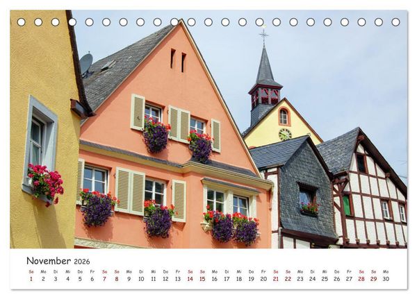 Produktbild: Der Mosel entlang - Ausflugsziele links und rechts des Ufers (Tischkalender 2026 DIN A5 quer), CALVENDO Monatskalender