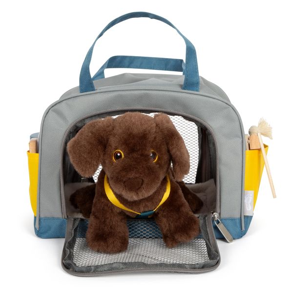 Produktbild: Hund mit Tasche und Pflege-Set