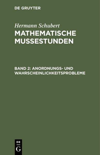 Produktbild: Anordnungs- und Wahrscheinlichkeitsprobleme