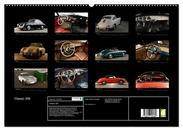Produktbild: Classic 356 (hochwertiger Premium Wandkalender 2026 DIN A2 quer), Kunstdruck in Hochglanz