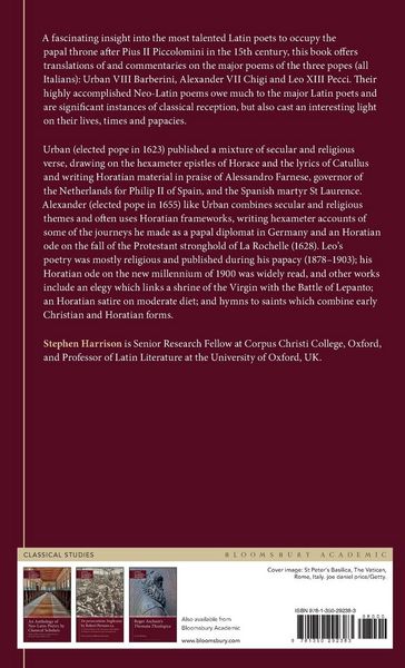 Produktbild: The Neo-Latin Verse of Urban VIII, Alexander VII and Leo XIII