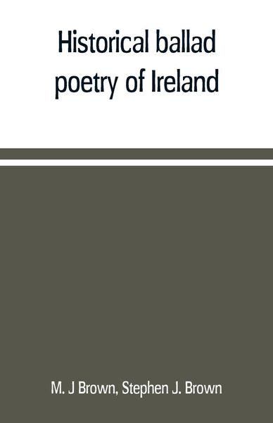 Produktbild: Historical ballad poetry of Ireland