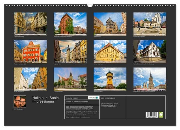 Produktbild: Halle a. d. Saale Impressionen (Wandkalender 2026 DIN A2 quer), CALVENDO Monatskalender
