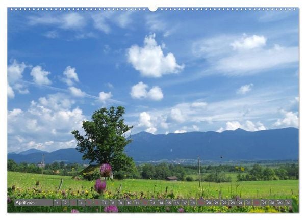 Produktbild: Murnau und das Blaue Land - Aquarelle und Fotografien (Wandkalender 2026 DIN A2 quer), CALVENDO Monatskalender