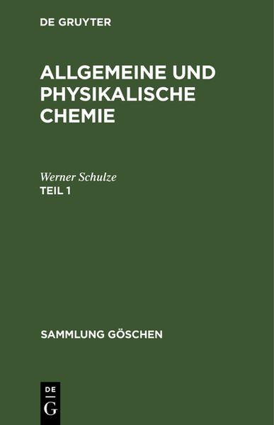 Produktbild: Allgemeine und physikalische Chemie. Teil 1